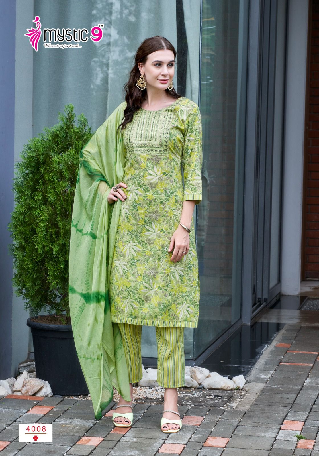 Shagun Vol 4 By Mystic 9 Rayon Foil Printed Kurti With Bottom Dupatta Wholesalers In Delhi